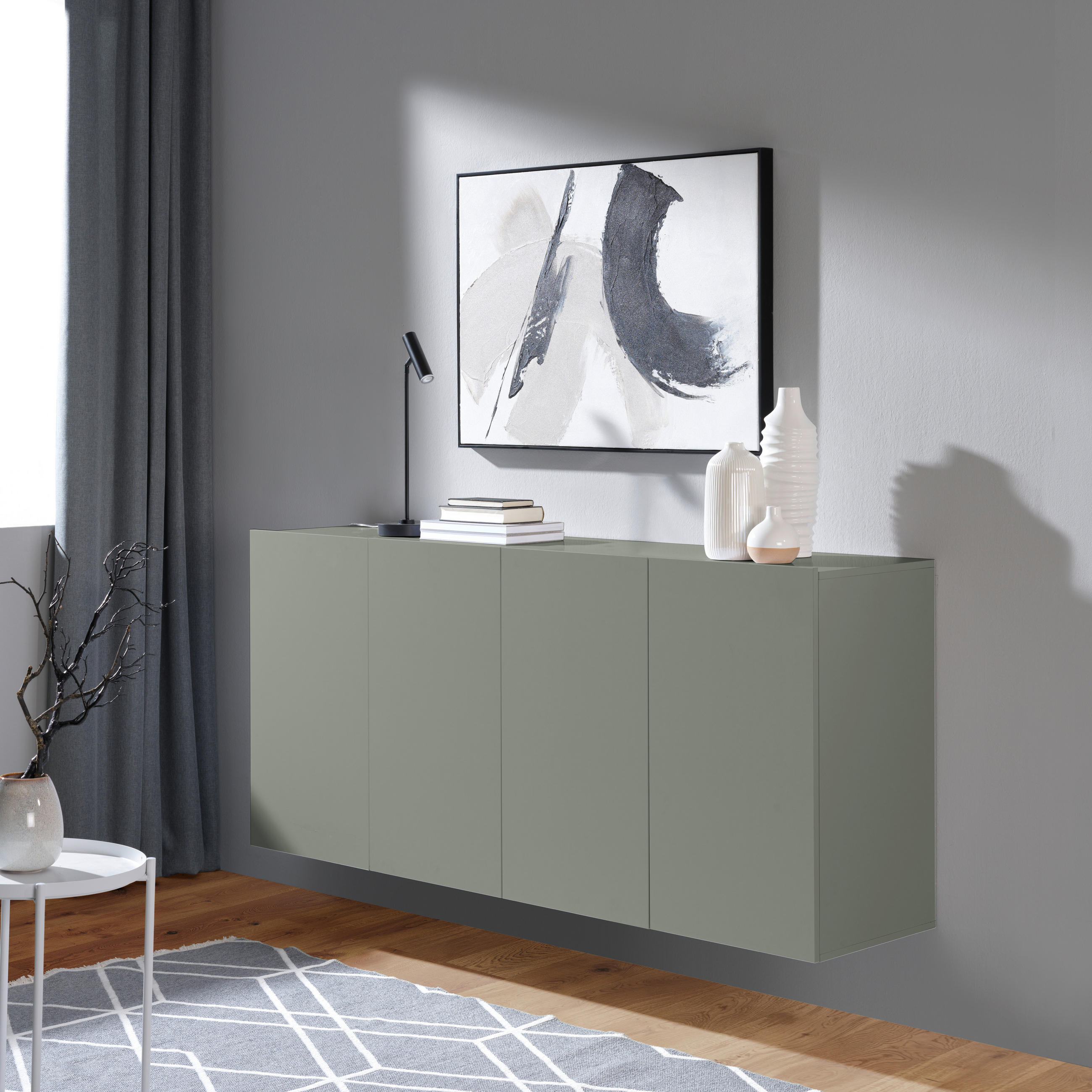 SIDEBOARD  in 180/80/42 cm  - Grün, Design, Holzwerkstoff (180/80/42cm) - Hom`in