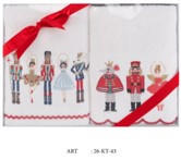 FROTTÍR TÖRÖLKÖZŐ SZETT 40/60 cm fehér  - fehér, Design, textil (40/60cm) - X-Mas