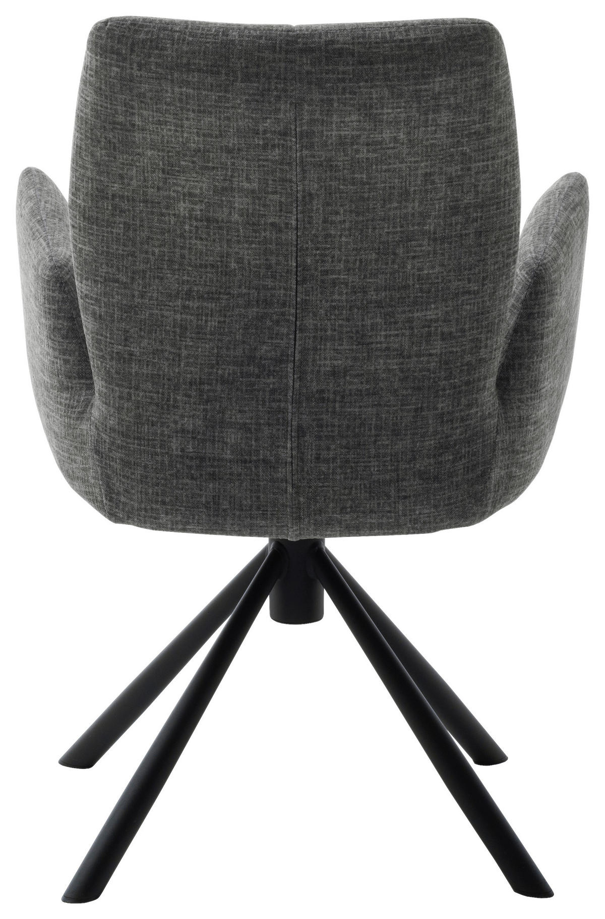 ARMLEHNSTUHL  in Flachgewebe  - Anthrazit/Schwarz, Design, Textil/Metall (60/87/61cm) - Novel