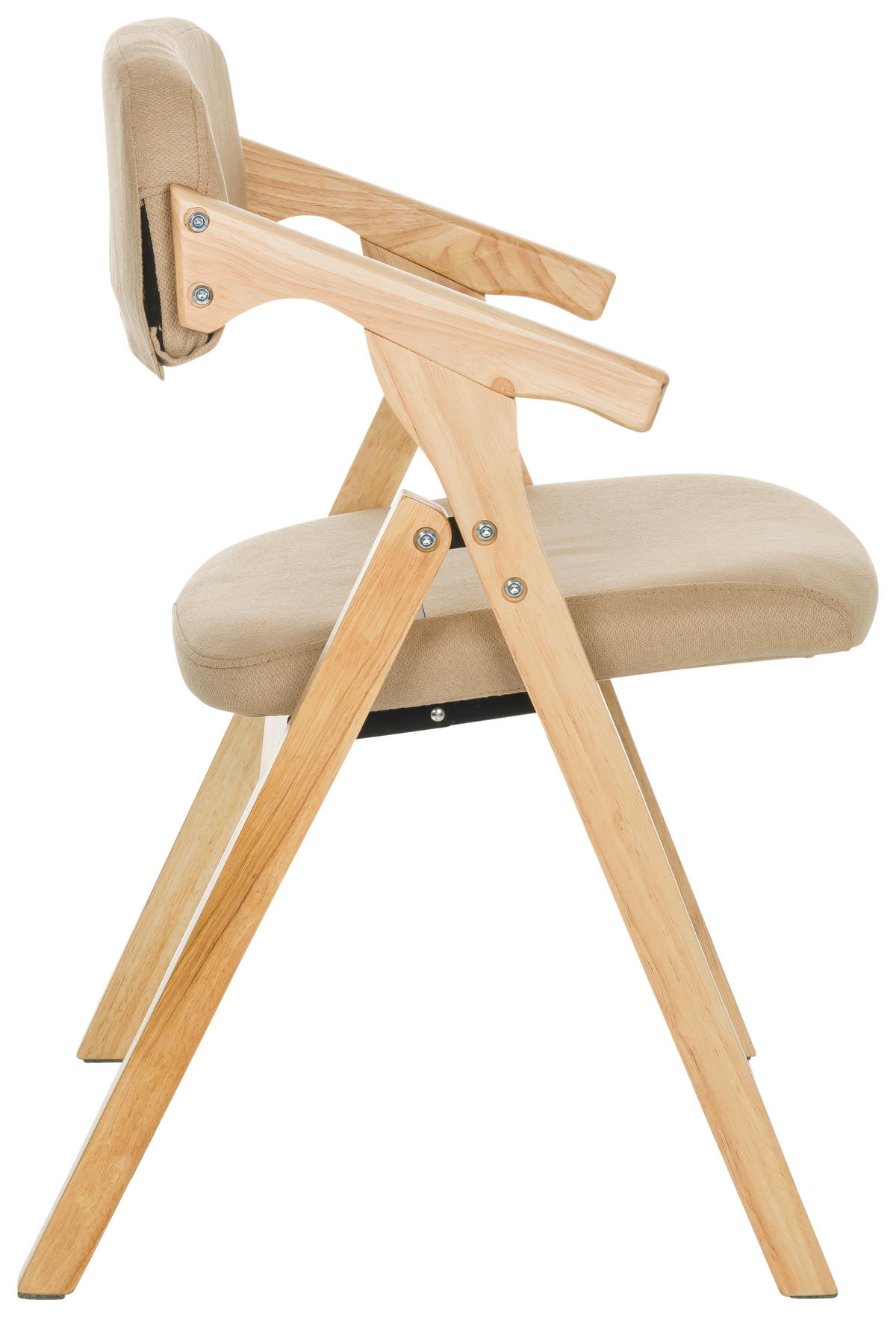 ARMLEHNSTUHL  in  - Beige, Basics, Holz/Textil (53/79/55cm) - MID.YOU