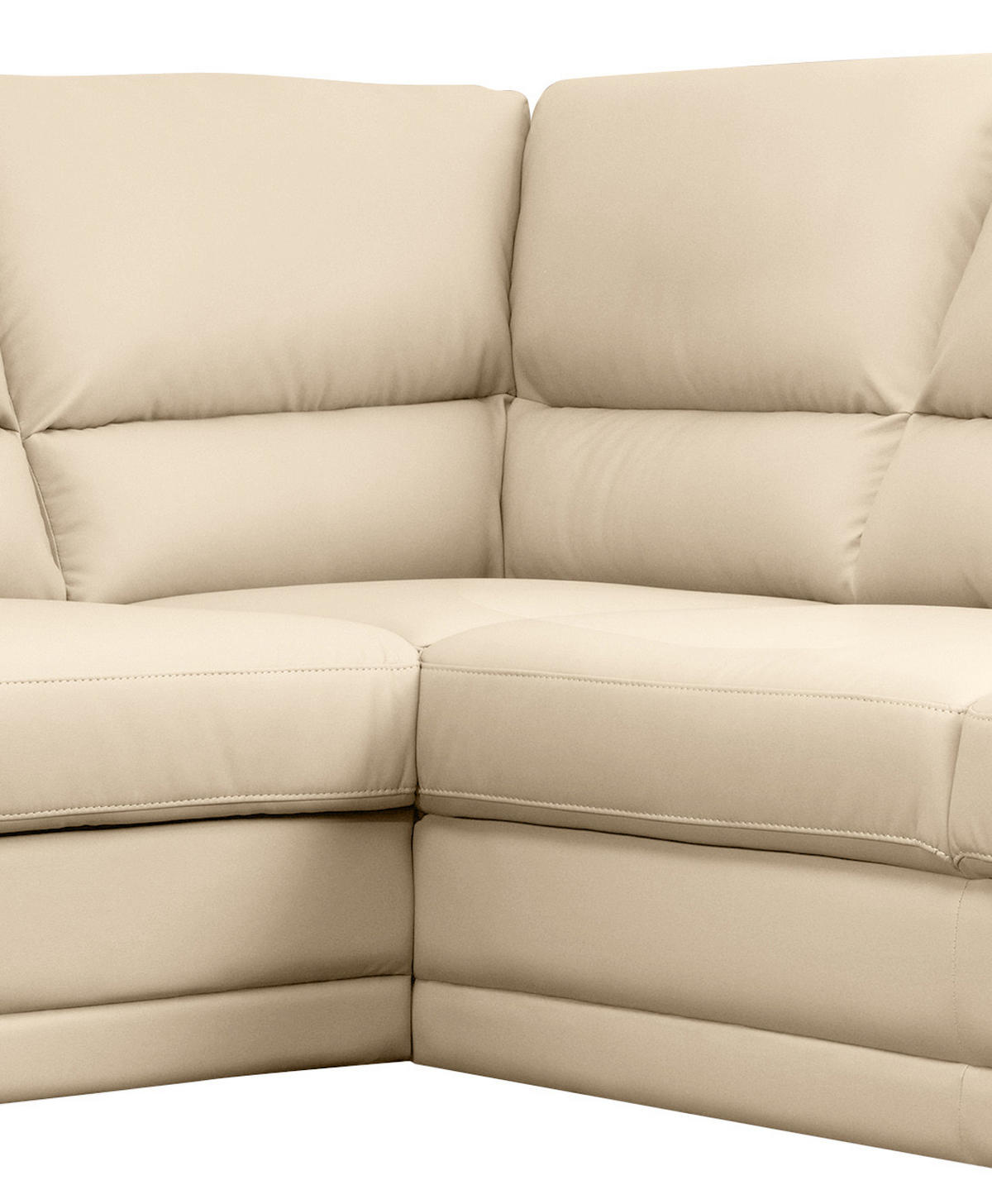 ECKSOFA in Lederlook Beige  - Beige, Design, Kunststoff/Textil (245/225cm) - Livetastic