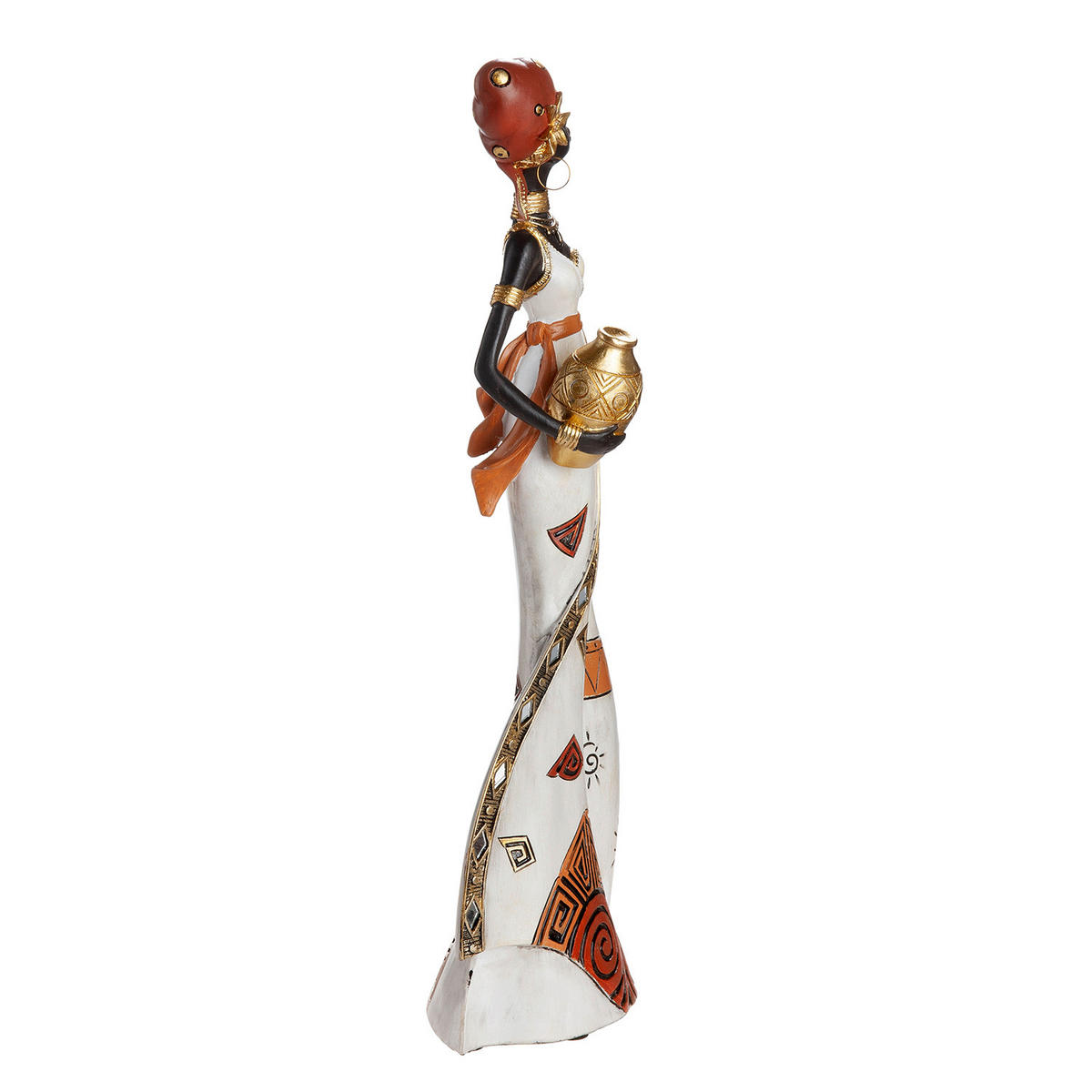 SKULPTUR - Rot/Schwarz, Basics, Kunststoff (16,5/44/9,5cm)