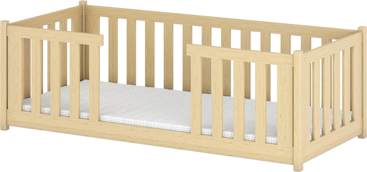 BODENBETT Kieferfarben  - Birkefarben/Kieferfarben, MODERN, Holz/Holzwerkstoff (90/200cm) - MID.YOU