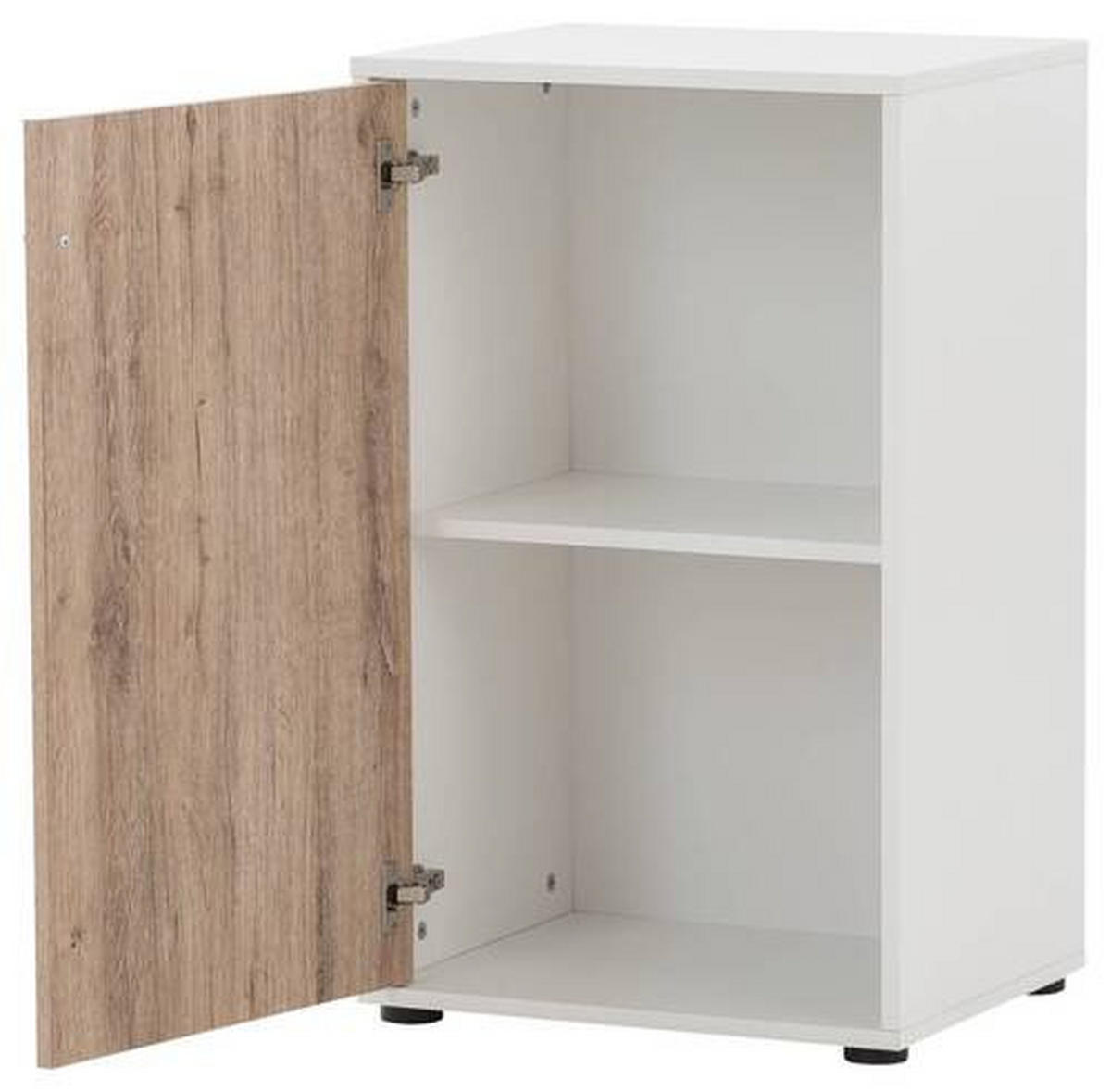 AKTENSCHRANK 50,9/83,6/41 cm  - Wildeiche/Weiß, MODERN, Holzwerkstoff (50,9/83,6/41cm) - MID.YOU