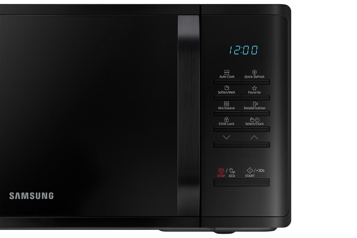 MIKROWELLE MS23K3513AK/EG  - Schwarz Hochglanz, Basics, Glas/Kunststoff (48,9/27,5/37,4cm) - Samsung