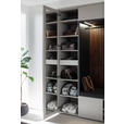 GARDEROBE 6-teilig  in 250/233/59 cm  - Anthrazit/Nussbaumfarben, Design, Holz/Holzwerkstoff (250/233/59cm) - Moderano