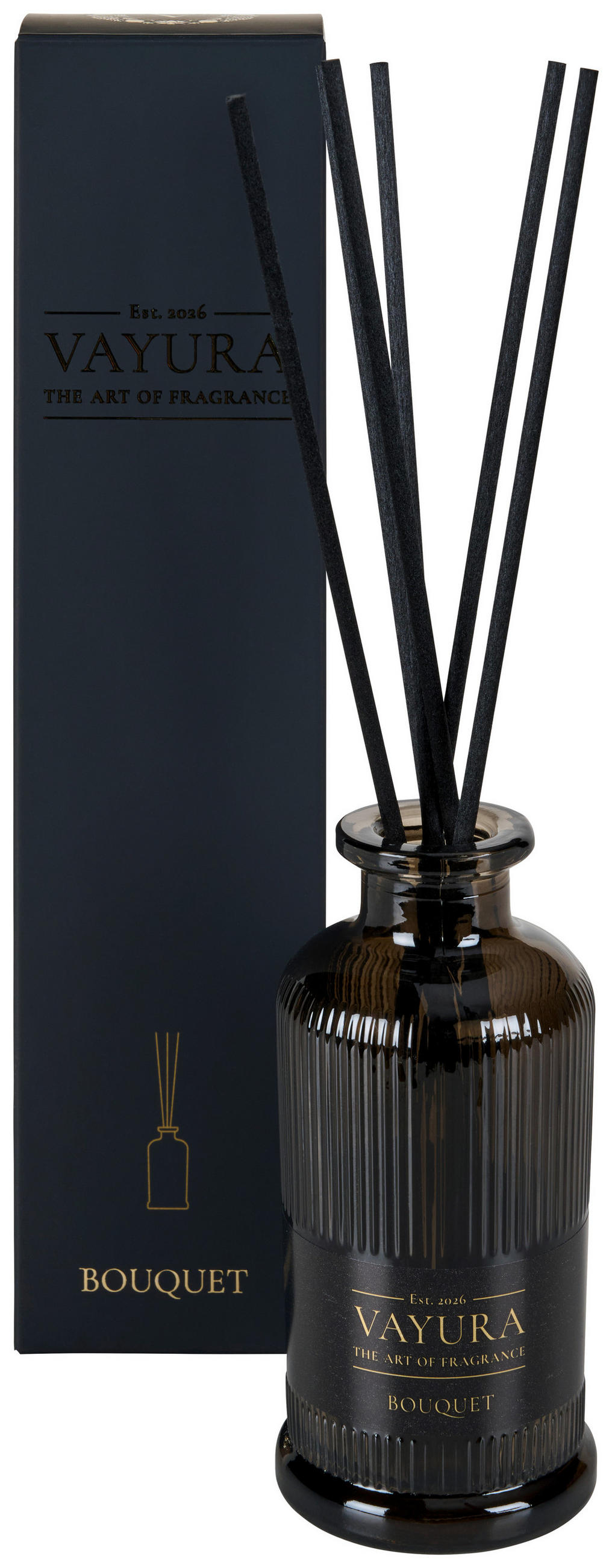 RAUMDUFT 100 ml Rose  - Schwarz, Basics, Glas (100ml)