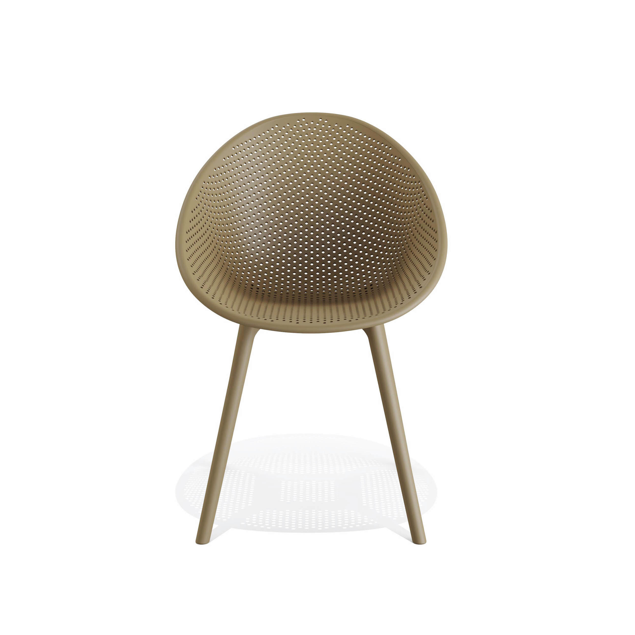 GARTENSTUHL-SET Kunststoff Sandfarben  - Sandfarben, MODERN, Kunststoff (59/83/59cm)