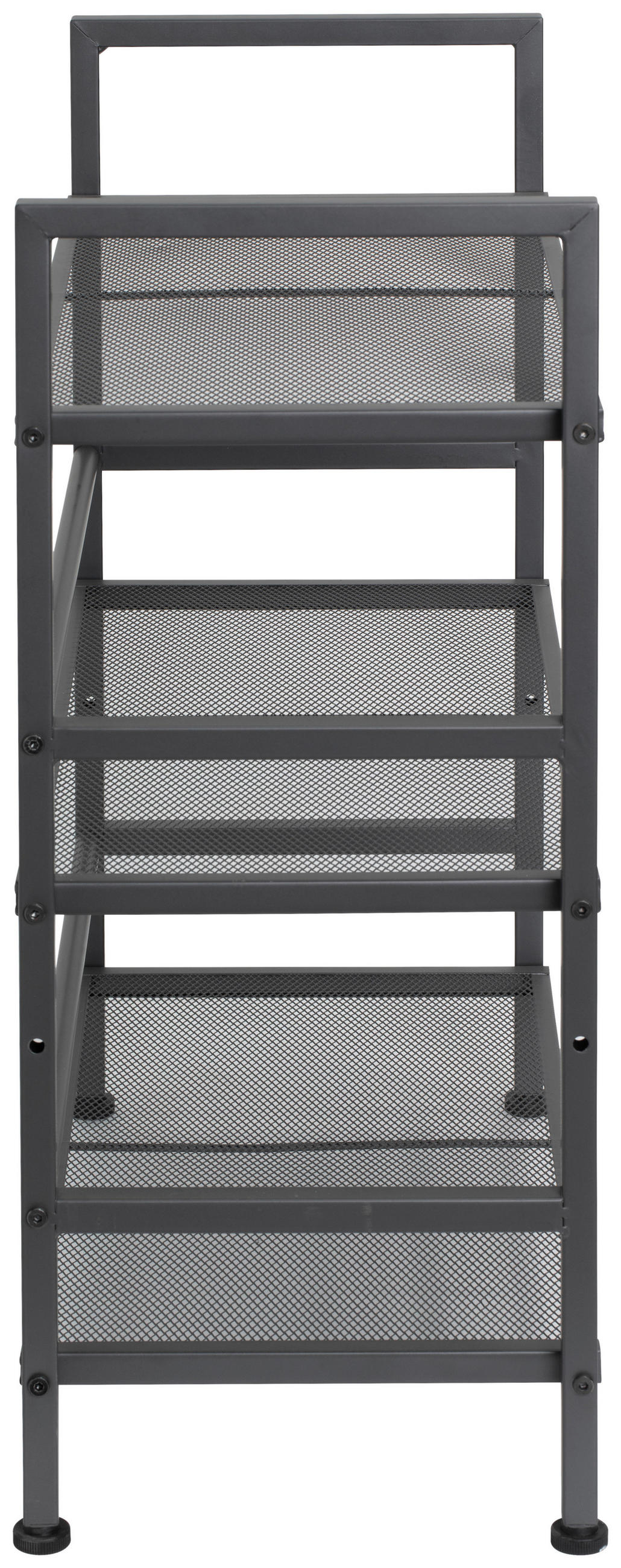 SCHUHREGAL Grau  - Weiß/Grau, MODERN, Metall (59/70/30cm) - PBJ