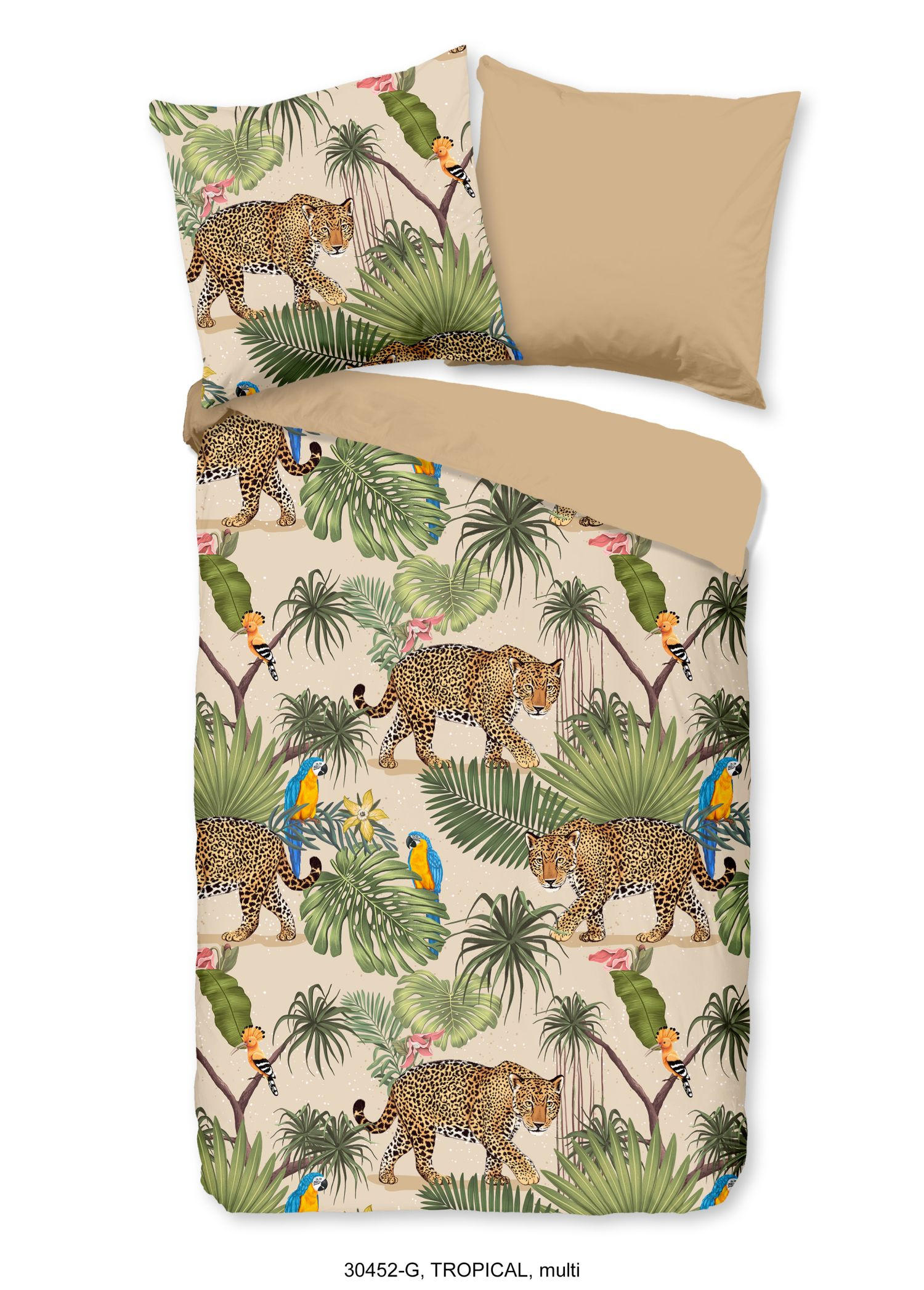 Kinderbettwäsche Tropical Multicolor 140x200 cm