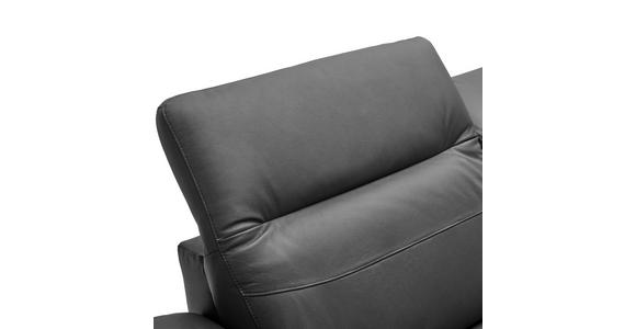 ECKSOFA in Lederlook Echtleder, Kombination Echtleder/Lederlook Schwarz  - Schwarz, Design, Leder/Kunststoff (269/164cm) - Xora