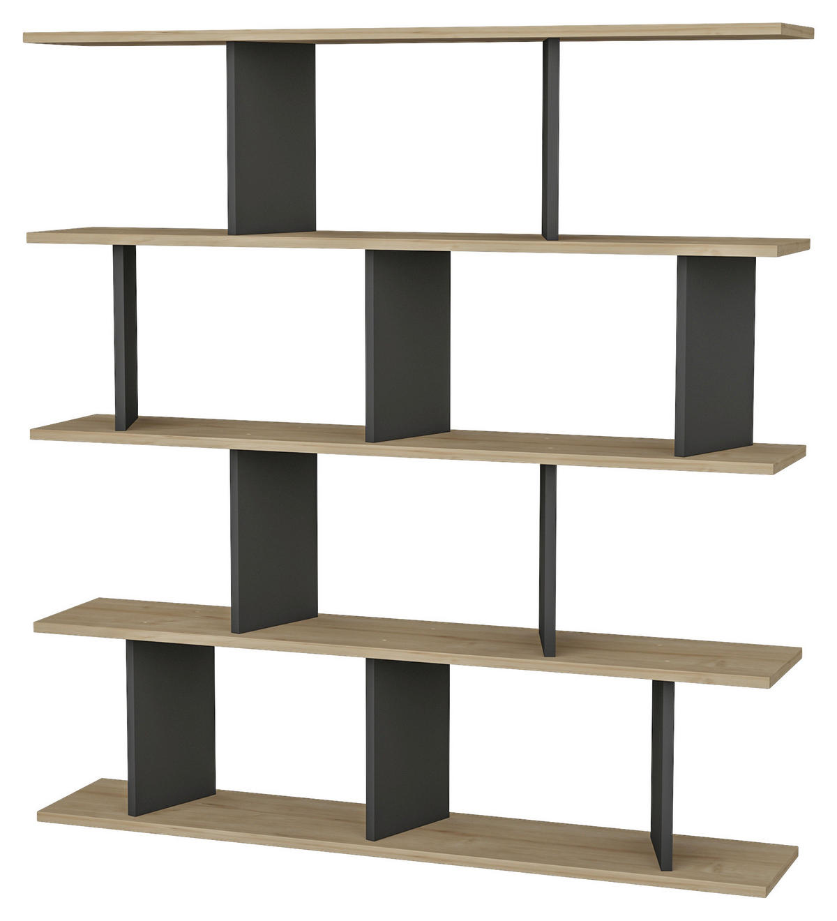 REGAL  130/137/25 cm Anthrazit  - Anthrazit, Design, Holzwerkstoff (130/137/25cm) - Livetastic