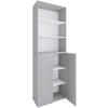 AKTENSCHRANK 70/220/39 cm  - Weiss/Grau, Design, Holzwerkstoff (70/220/39cm) - MID.YOU