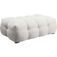 HOCKER in Textil Creme  - Creme/Schwarz, Design, Holz/Textil (127/42/82cm) - Kare-Design