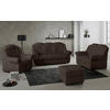 SESSEL in Chenille Braun  - Schwarz/Braun, KONVENTIONELL, Kunststoff/Textil (104/102/101cm) - Livetastic