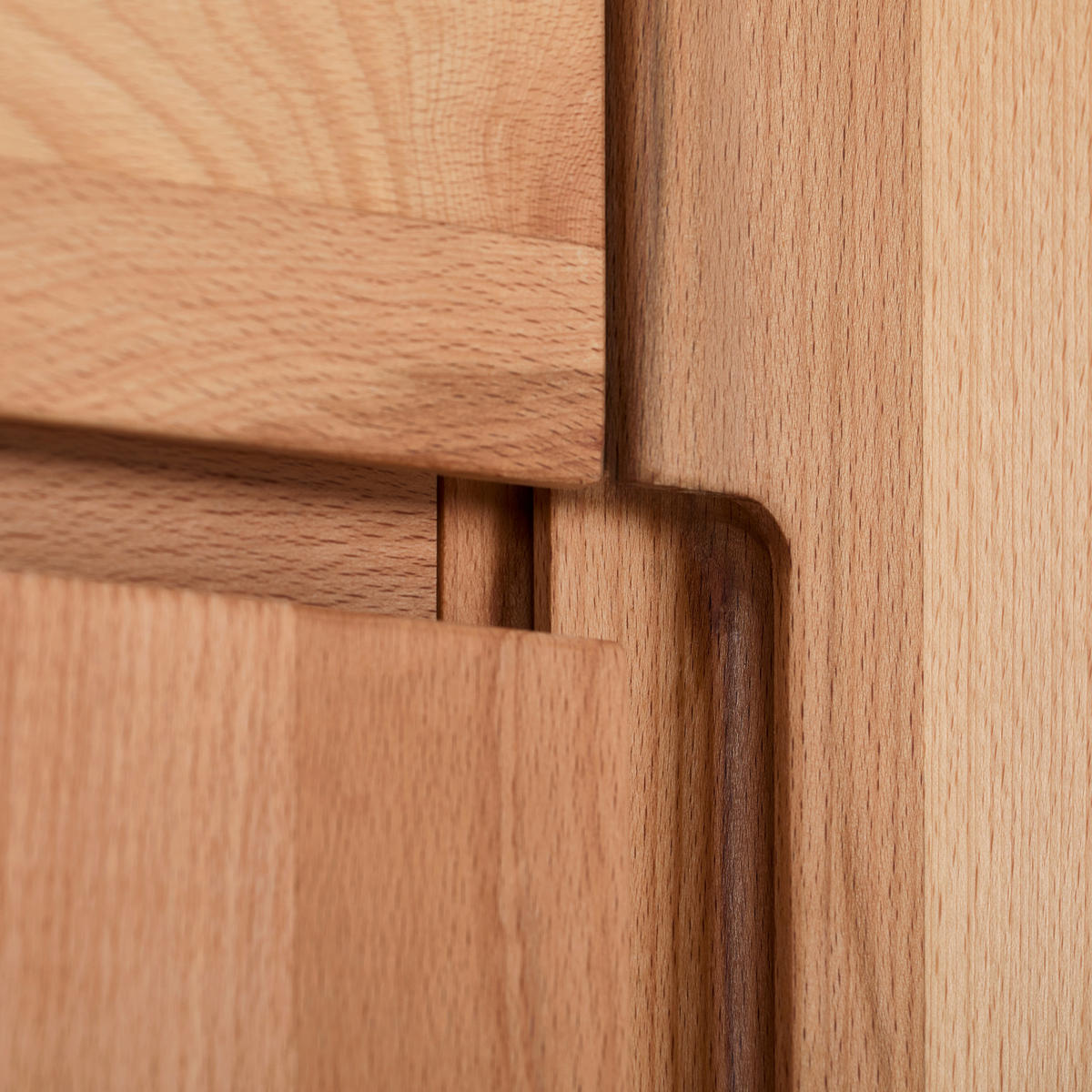 SCHUHSCHRANK Kernbuche massiv Kernbuche  - Kernbuche, KONVENTIONELL, Holz (135,2/121/38,2cm) - Linea Natura