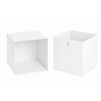 FALTBOX - Weiß, MODERN, Textil (32/32/32cm) - MID.YOU