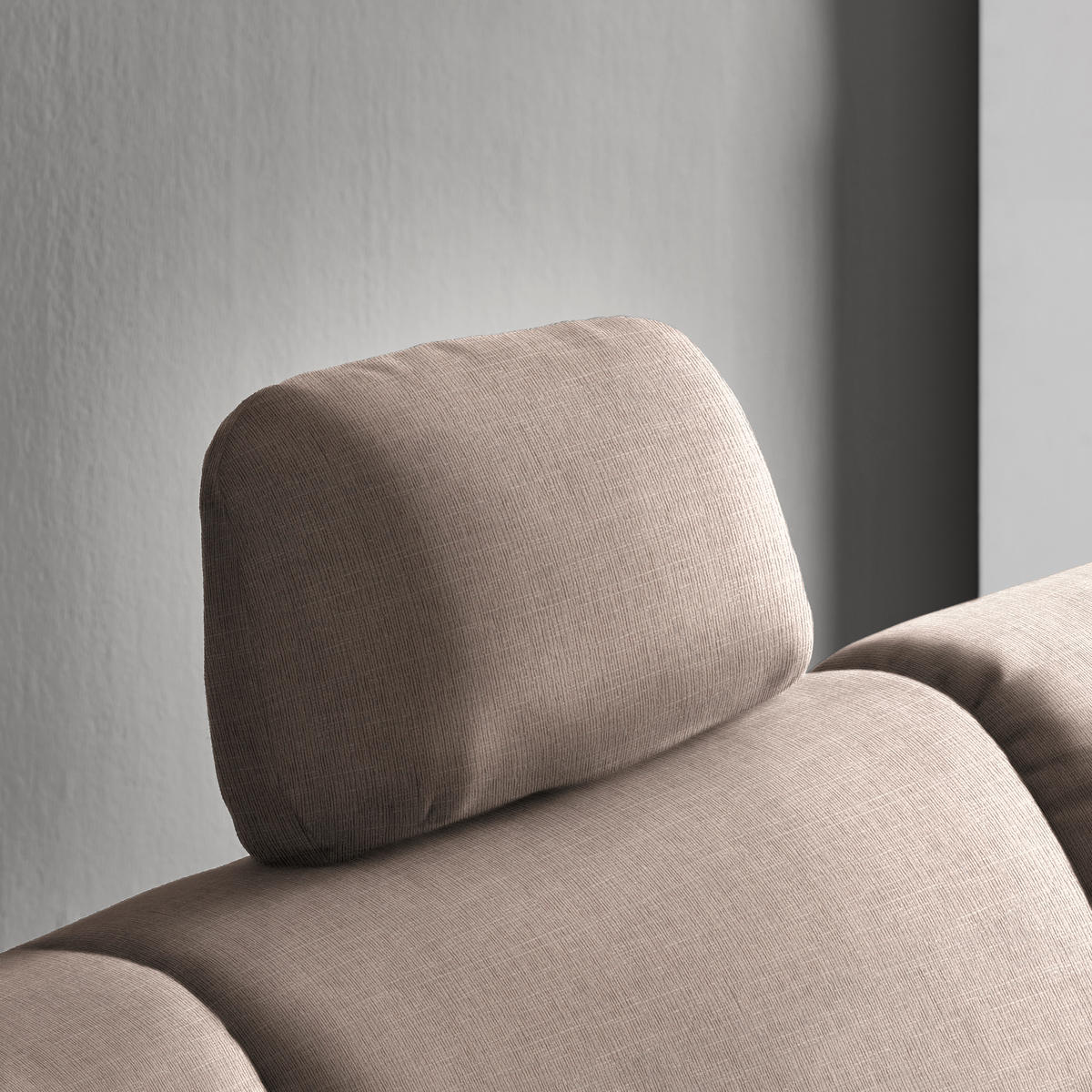 ECKSOFA in Chenille Hellbraun  226/208 cm  - Hellbraun/Alufarben, KONVENTIONELL, Textil/Metall (226/208cm) - Sedda