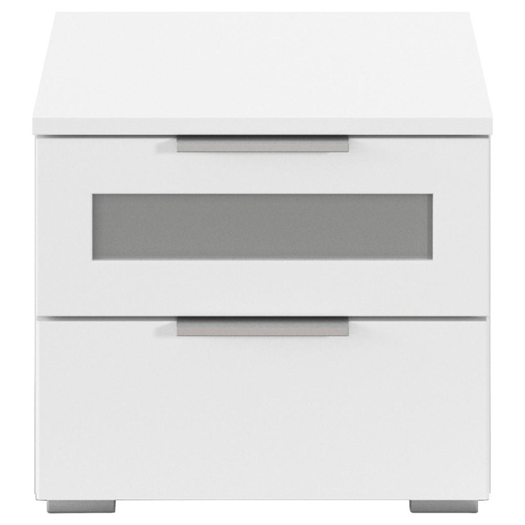 Nachtkästchen Mars 2l-gr Weiß B: 36 Cm