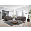 3-SITZER-SOFA in Chenille Graubraun  - Graubraun/Schwarz, Design, Textil/Metall (230/104/104cm) - Valdera