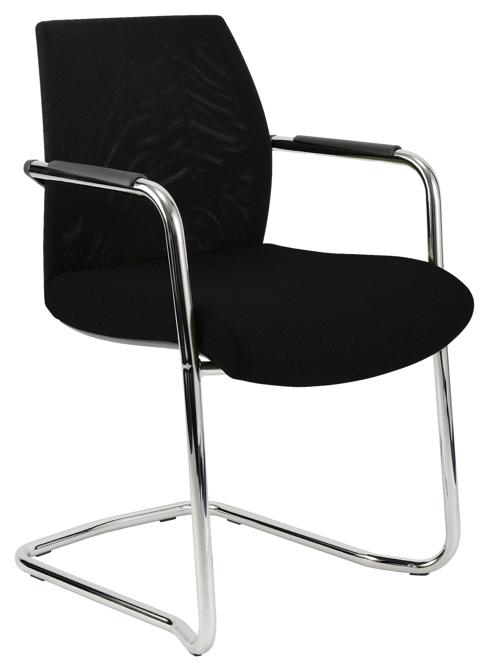 KONFERENČNÁ STOLIČKA - čierna, Konventionell, kov/textil (55/81/59cm) - Xora