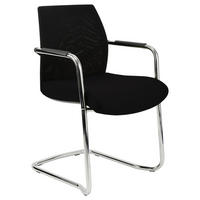 KONFERENČNÁ STOLIČKA - čierna, Konventionell, kov/textil (55/81/59cm) - Xora