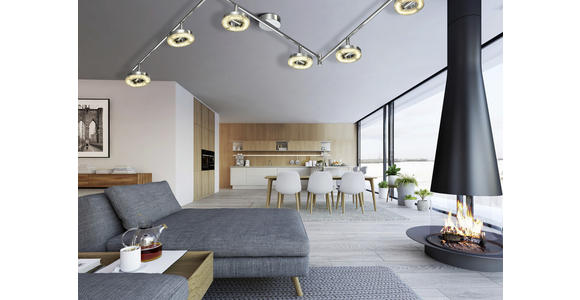 LED-STRAHLER - Weiß, Design, Kunststoff/Metall (11/180cm) - Novel