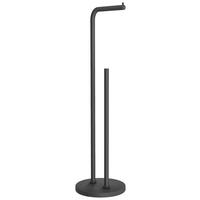 TOILETTENPAPIERHALTER Schwarz  - Schwarz, Basics, Metall (17/60/17cm) - Smedbo