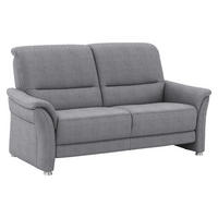 2,5-SITZER Flachgewebe Grau  - Alufarben/Grau, Konventionell, Textil/Metall (172/96/93cm) - Beldomo Premium