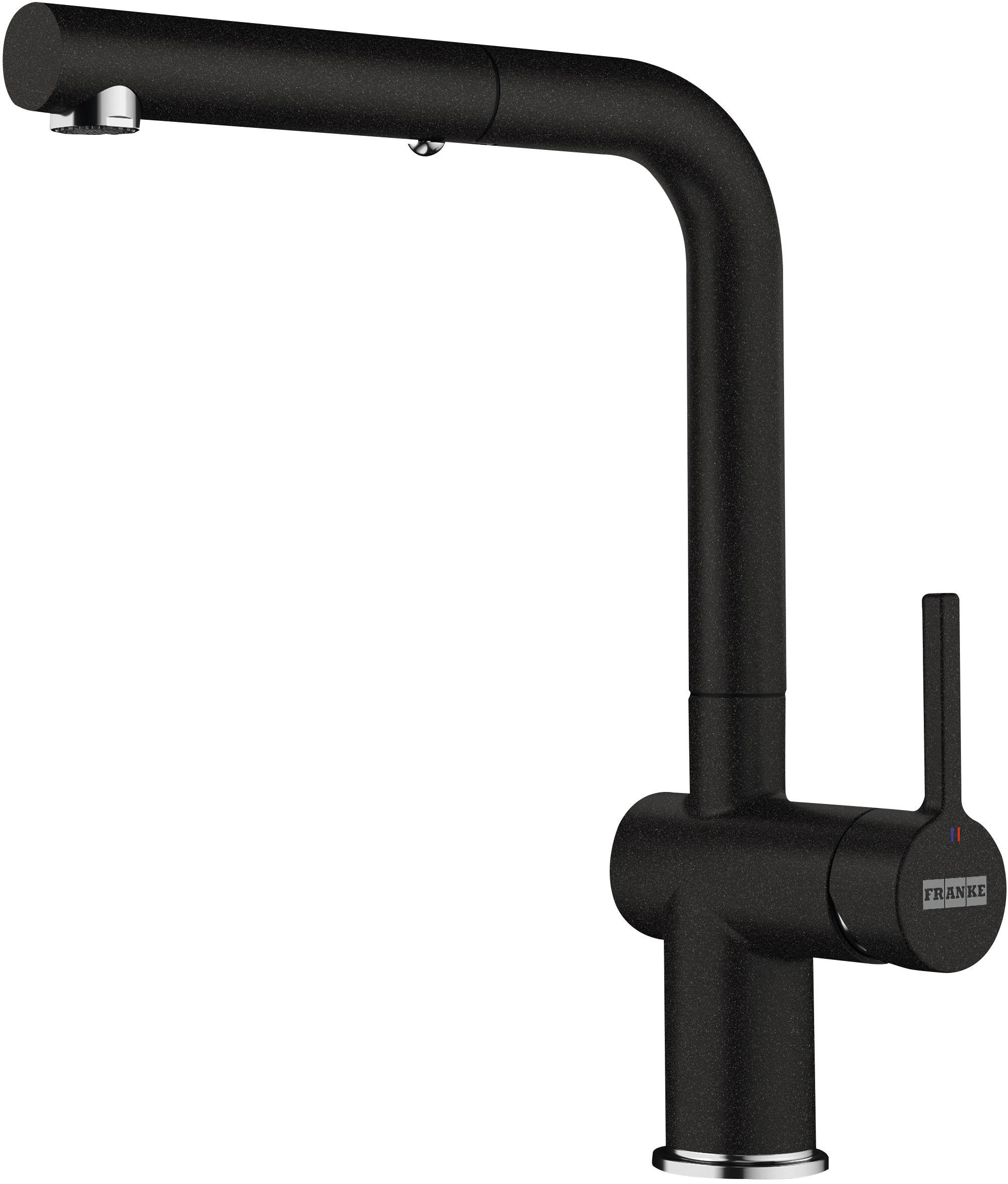KÜCHENARMATUR 115.0653.384  - Schwarz, Basics, Metall (24/31,2/8cm) - Franke