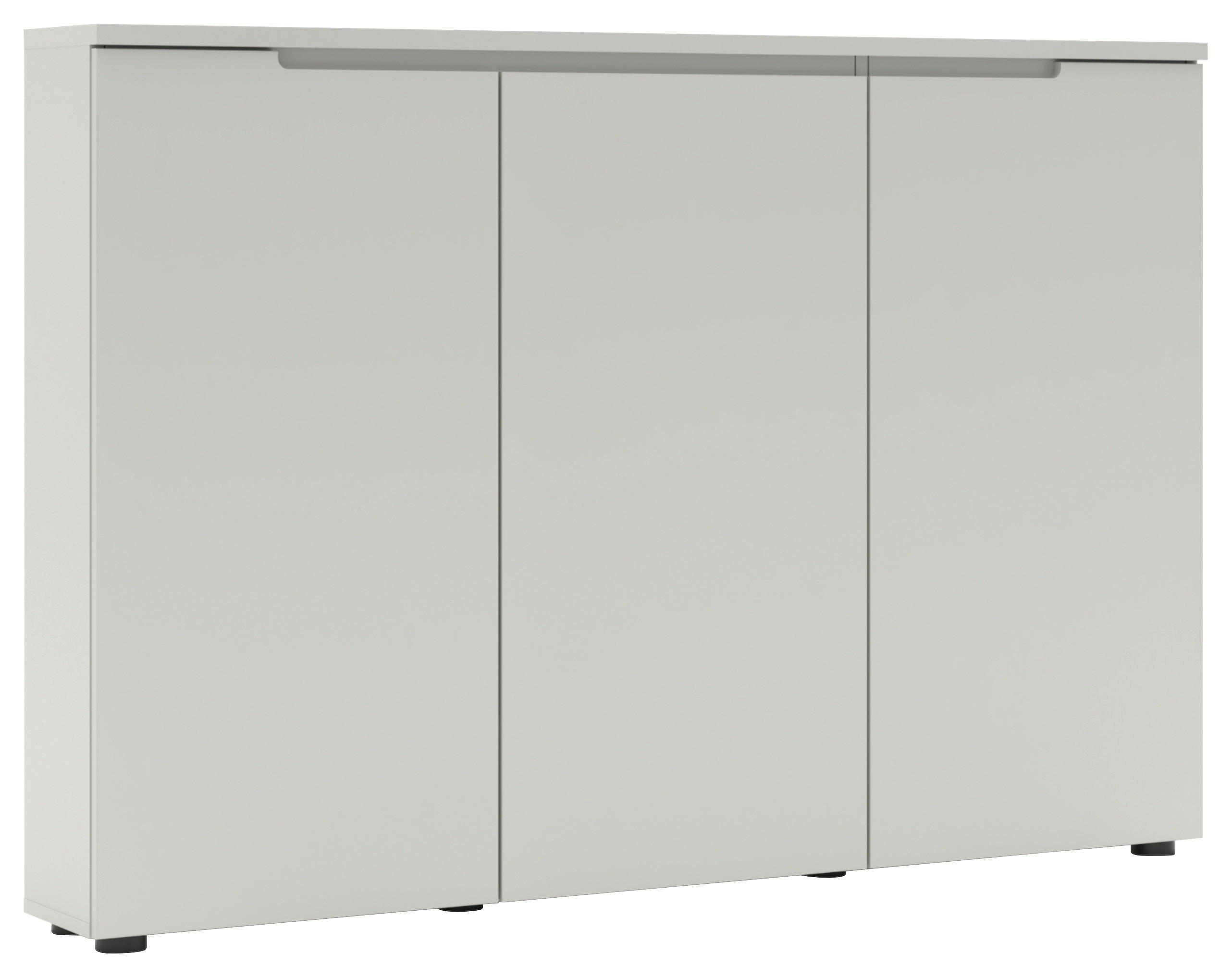 SCHUHSCHRANK Grau  - Schwarz/Grau, Design, Holzwerkstoff (140/100/22cm) - Xora