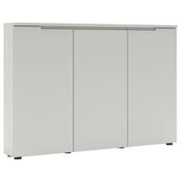 SCHUHSCHRANK Grau  - Schwarz/Grau, Design, Holzwerkstoff (140/100/22cm) - Xora