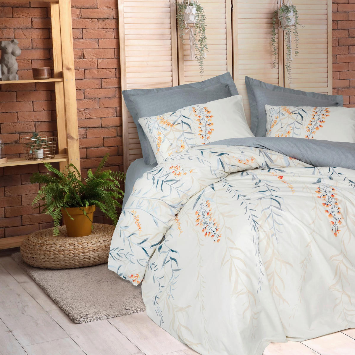 BETTWÄSCHE 155/220 cm  - Pastellblau, Basics, Textil (155/220cm)