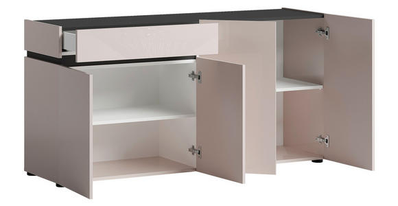 SIDEBOARD  160,2/80,1/42,6 cm 1 Schublade(n)  - Kaschmir/Anthrazit, Design, Holzwerkstoff/Kunststoff (160,2/80,1/42,6cm) - Voleo