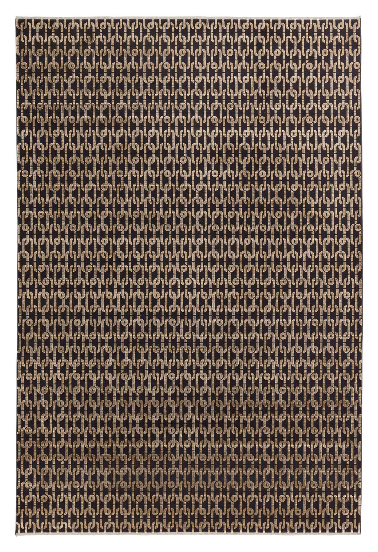 WEBTEPPICH 140/200 cm Chains  - Goldfarben, Design, Textil (140/200cm) - Joop!
