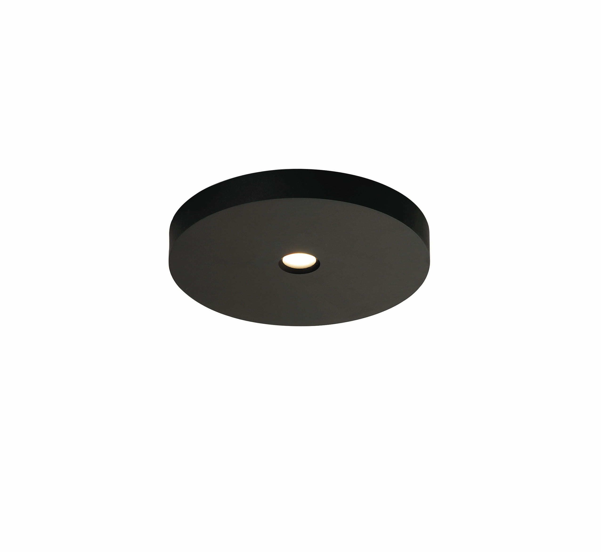 LED-DECKENLEUCHTE 12/1,5 cm   - Schwarz, Design, Metall (12/1,5cm) - BOPP