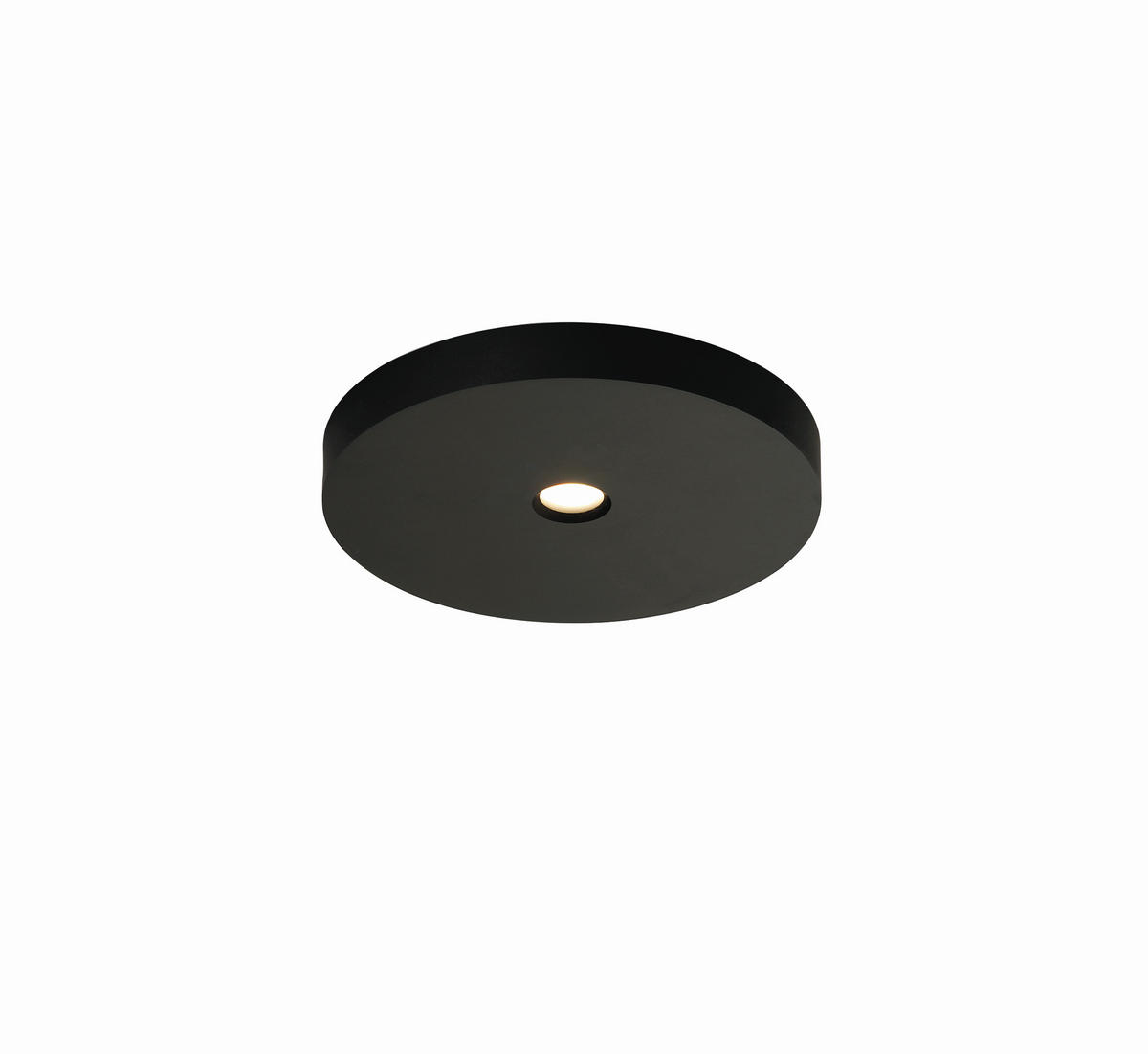 LED-DECKENLEUCHTE 12/1,5 cm   - Schwarz, Design, Metall (12/1,5cm) - BOPP
