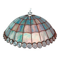 HÄNGELEUCHTE TIFFANY 40/120 cm   - Alufarben, ROMANTIK / LANDHAUS, Glas/Metall (40/120cm) - Näve