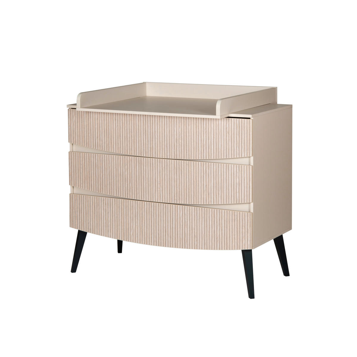 BABYZIMMER  - Beige/Schwarz, Basics, Holz/Holzwerkstoff - Schardt
