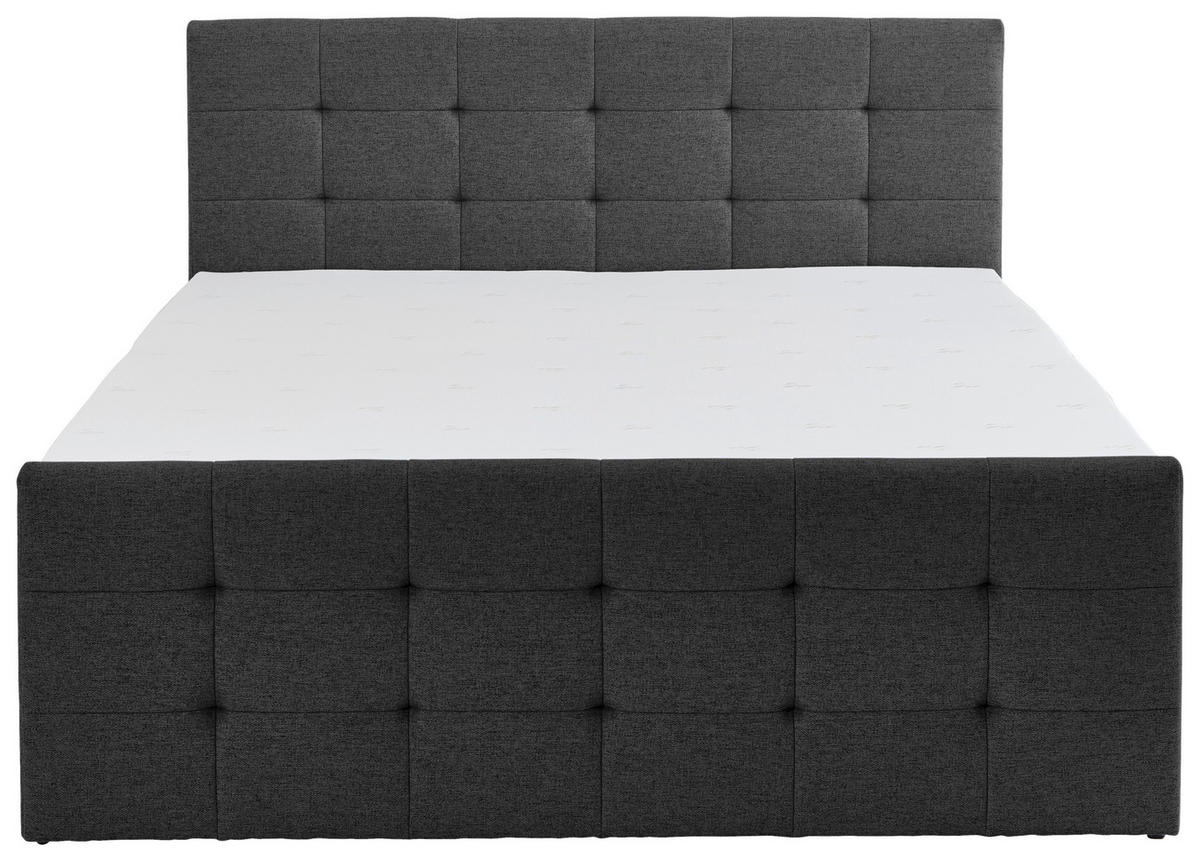 BOXBETT 180/200 cm  in Schwarz  - Schwarz, Basics, Textil (180/200cm) - Boxxx