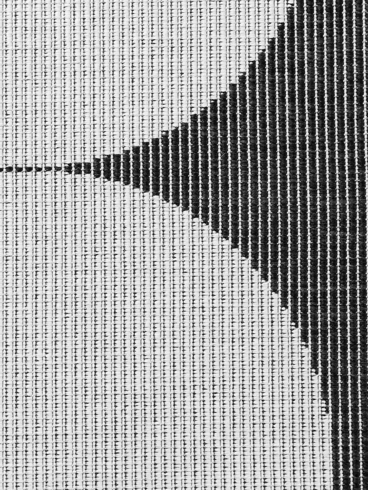 LÄUFER 80/250 cm Duet  - Schwarz/Weiß, Design, Kunststoff (80/250cm)