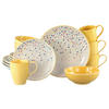 KOMBISERVICE Joy Gelb-bunt 16-teilig  - Gelb/Creme, Basics, Keramik - Creatable