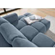 ECKSOFA Blau Flachgewebe  - Blau/Schwarz, KONVENTIONELL, Kunststoff/Textil (274/174cm) - Carryhome