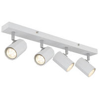 DECKENLEUCHTE 53/6/14,5 cm   - Weiß, Design, Metall (53/6/14,5cm) - Novel