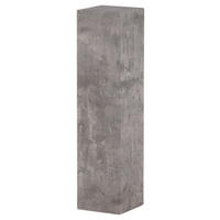 BEISTELLTISCH 23/23/95 cm furniert Grau quadratisch  - Grau, Design, Holzwerkstoff (23/23/95cm) - Livetastic