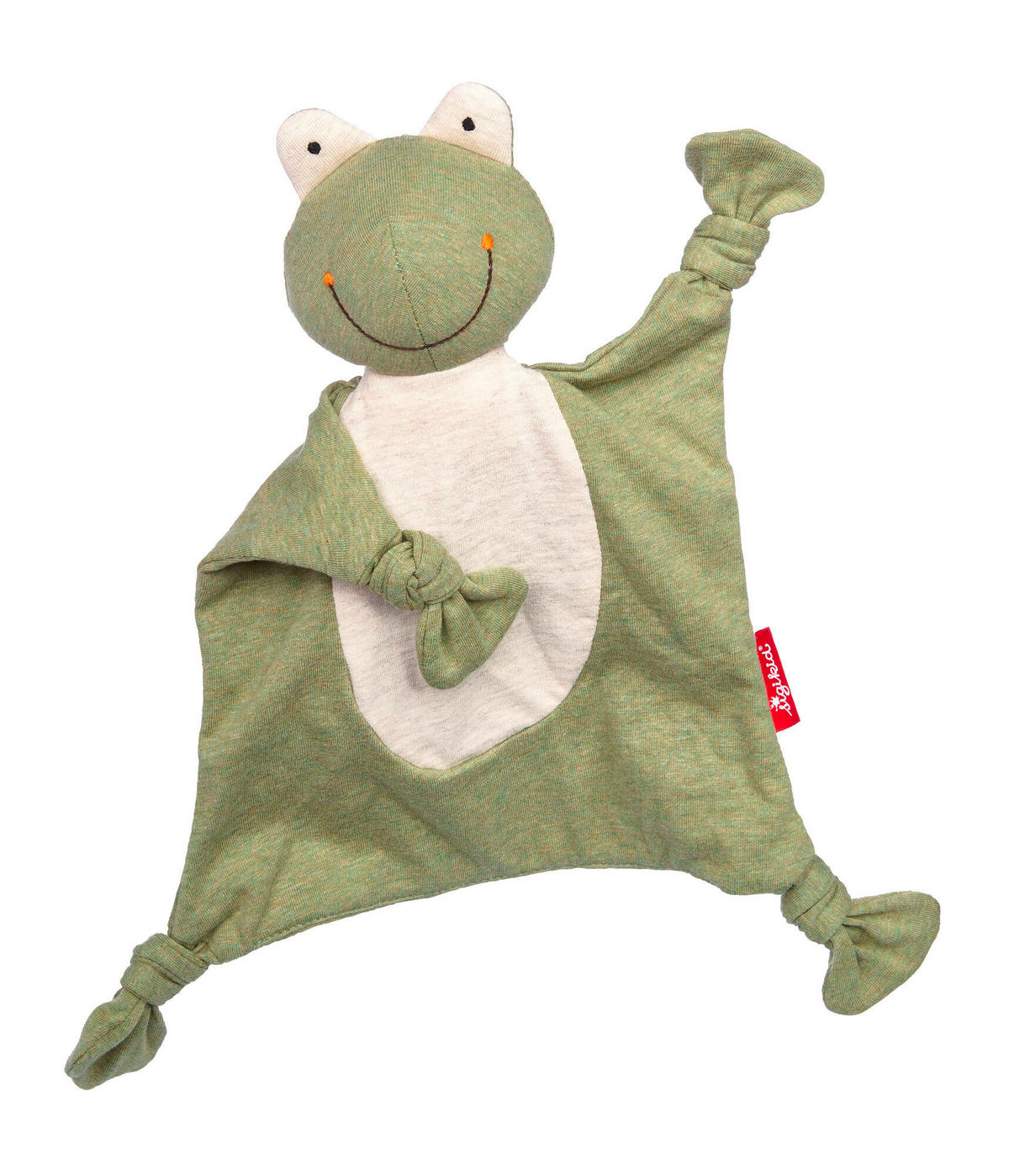 SCHMUSETUCH - Olivgrün/Weiß, Basics, Textil (22/26/11cm) - Sigikid