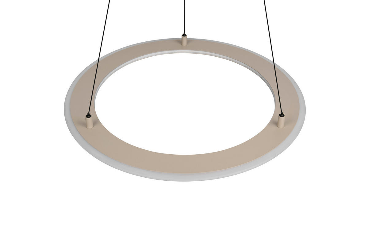 LED-HÄNGELEUCHTE 72,5/180 cm  - Beige/Grau, Design, Metall (72,5/180cm) - Trio Leuchten