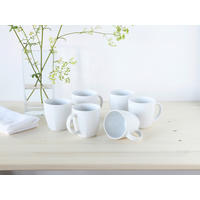 KAFFEEBECHERSET Victoria weiss 6-teilig  - Weiß, Basics, Keramik (300ml) - Creatable