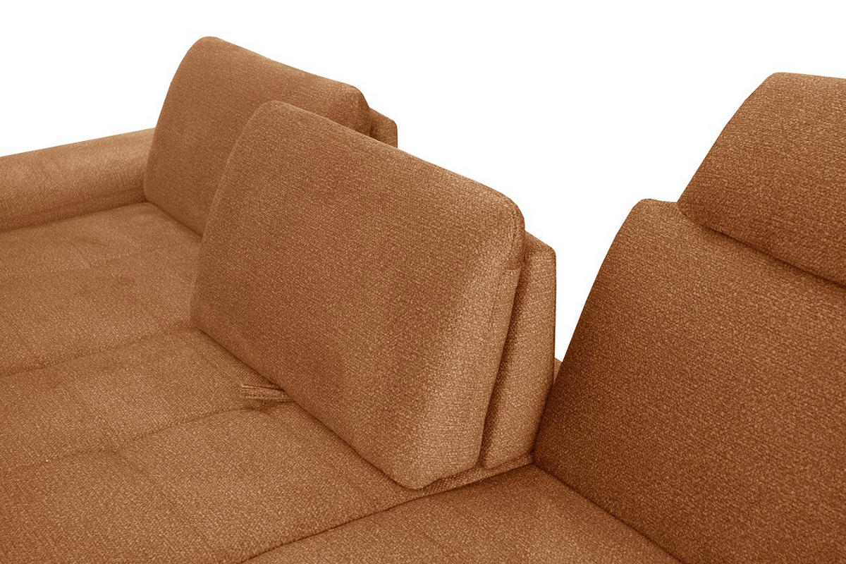 SAROKGARNITÚRA textil barna, bézs  - bézs/krómszínű, Basics, textil (206/312cm) - Xora