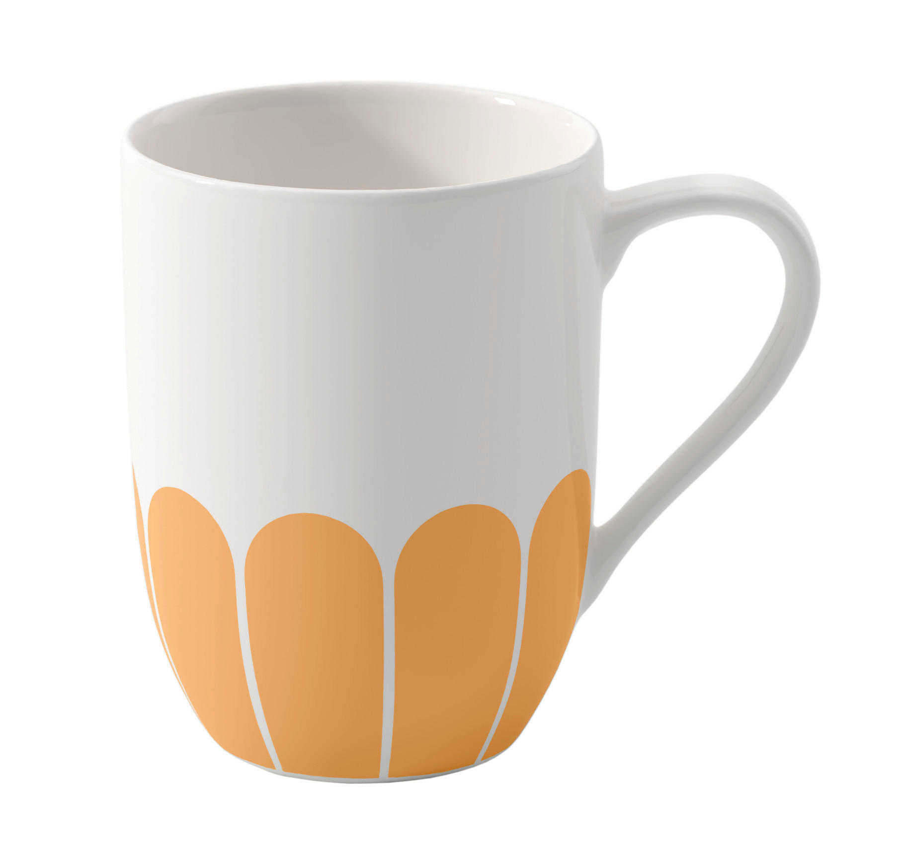 BECHER Fleur Soleil    - Dunkelgelb/Weiß, MODERN, Keramik (11,5/8/10,5cm) - Villeroy & Boch